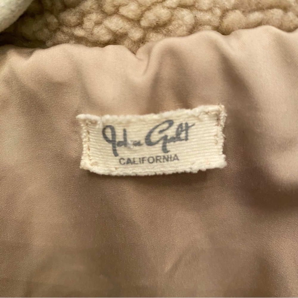 Brandy Melville JOHN GALT Cream Teddy Sherpa Button Jacket Size One Size - Picture 9 of 12